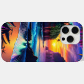 ファンタジー熱帯ビーチ3 Case-Mate iPhoneケース (裏面 (横))