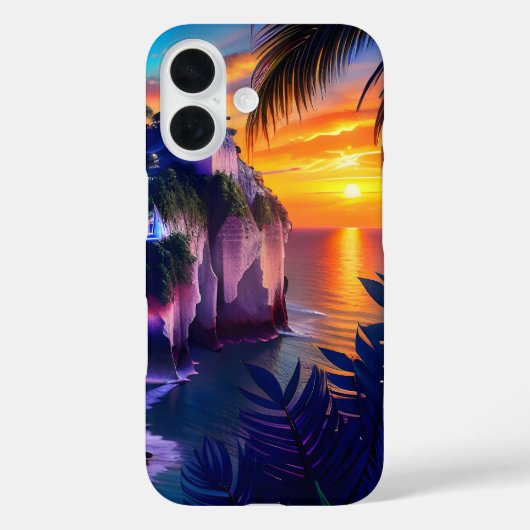 ファンタジー熱帯ビーチ7 Case-Mate iPhoneケース (裏面)
