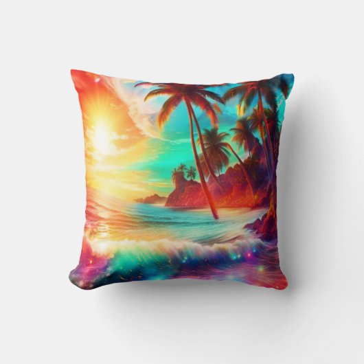 ファンタジー熱帯島 クッション (正面)