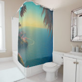 ファンタジー熱帯海湖 シャワーカーテン (インサイチュ)