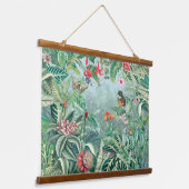 ファンタジー熱帯雨林 吊り下げ型タペストリー (傾斜あり)