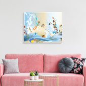 ファンタジー熱帯魚水族館 キャンバスプリント (インサイチュ (リビング))