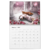 ファンタジー犬のカレンダー カレンダー (2月 2027)