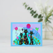 「ファンタジー猫の夏」 ポストカード (スタンド正面)