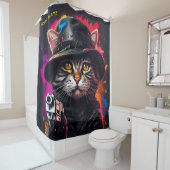 ファンタジー猫ギャング シャワーカーテン (インサイチュ)