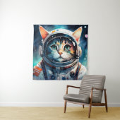ファンタジー猫宇宙飛行士 タペストリー (インサイチュ)