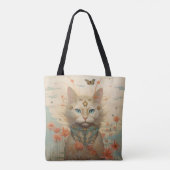 ファンタジー猫花 トートバッグ (裏面)