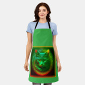 ファンタジー猫 エプロン (着用した状態)