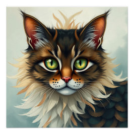 ファンタジー猫 ポスター