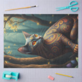 ファンタジー猫 薄葉紙 (クラフト)