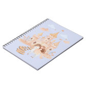 ファンタジー王室のアートティー – プリンセス&ユニコーンパレス ノートブック (左側)