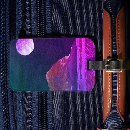 ファンタジー界とその衛星のクローズアップ ラゲッジタグ (正面インサイチュ4)