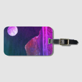 ファンタジー界とその衛星のクローズアップ ラゲッジタグ (正面横)