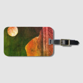 ファンタジー界とその衛星のクローズアップ ラゲッジタグ (正面横)