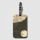 ファンタジー界とその衛星のクローズアップ ラゲッジタグ (正面縦)