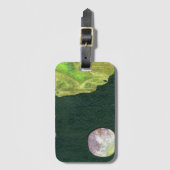 ファンタジー界とその衛星のクローズアップ ラゲッジタグ (正面縦)