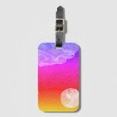 ファンタジー界とその衛星のクローズアップ ラゲッジタグ (正面縦)