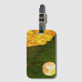 ファンタジー界とその衛星のクローズアップ ラゲッジタグ (正面縦)