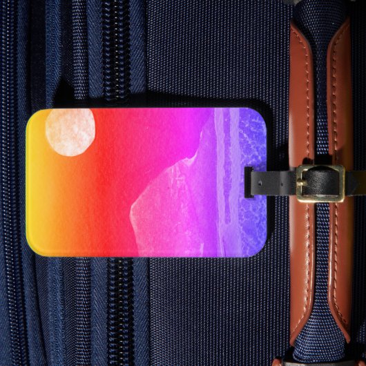 ファンタジー界とその衛星のクローズアップ ラゲッジタグ (正面インサイチュ4)