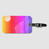 ファンタジー界とその衛星のクローズアップ ラゲッジタグ (正面横)