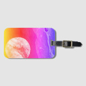 ファンタジー界とその衛星のクローズアップ ラゲッジタグ (正面横)