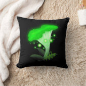 ファンタジー白熱［赤熱］光を放つシャントレグリーン クッション (ブランケット)