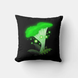 ファンタジー白熱［赤熱］光を放つシャントレグリーン クッション