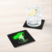 ファンタジー白熱［赤熱］光を放つシャントレグリーン ペーパーコースター (インサイチュ)