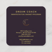 *~*ファンタジー神秘学射手宇宙月 スクエア名刺 (裏面)