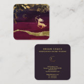 *~*ファンタジー神秘学射手宇宙月 スクエア名刺 (正面/裏面)