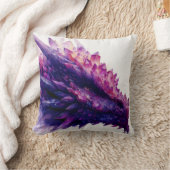 ファンタジー神秘的アメジストクリスタルドラゴンビースト クッション (ブランケット)