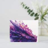 ファンタジー神秘的アメジストクリスタルドラゴンビースト シーズンポストカード (スタンド正面)