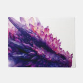 ファンタジー神秘的アメジストクリスタルドラゴンビースト ドアマット (正面)