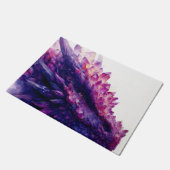 ファンタジー神秘的アメジストクリスタルドラゴンビースト ドアマット (アングル)