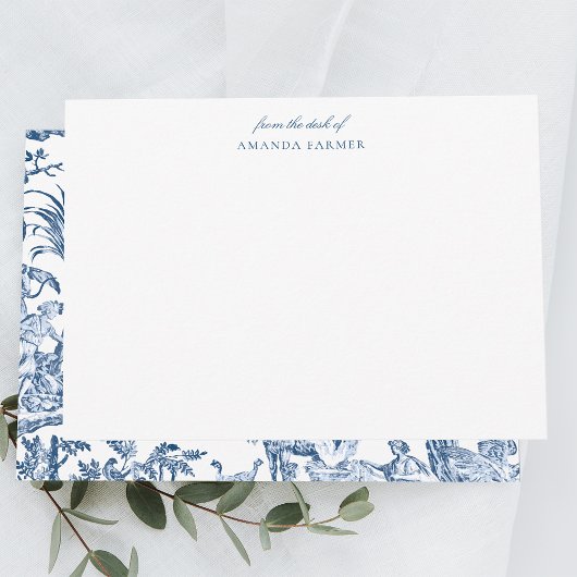 ファンタジー神話の生き物ヴィンテージトイルブルー ノートカード