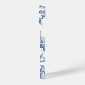 ファンタジー神話の生き物ヴィンテージトイルブルー iPhoneケース (左側面)