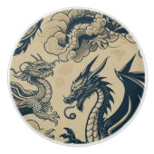 ファンタジー竜 セラミックノブ (正面)