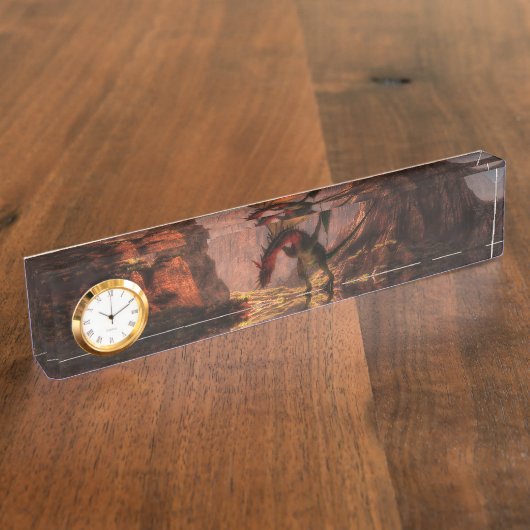 ファンタジー竜 デスクネームプレート (側面)