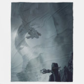 ファンタジー竜 フリースブランケット (正面)