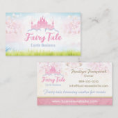 ファンタジー童話の城の名刺 名刺 (正面/裏面)