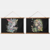 ファンタジー童話の女性 吊り下げ型タペストリー (ダブル)