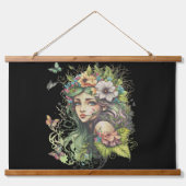 ファンタジー童話の女性 吊り下げ型タペストリー (正面2)