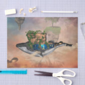 ファンタジー素晴らしクジラ 薄葉紙 (クラフト)