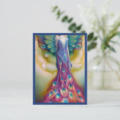 ファンタジー結婚孔雀のドレスフェアリータリーフォレスト ポストカード (スタンド正面)