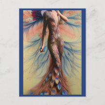 ファンタジー結婚孔雀のドレスフェアリータールブライドポスト