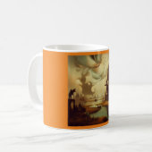 ファンタジー絵を描の3 – 中世の風景 コーヒーマグカップ (正面左)