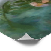 ファンタジー絵を描バラすべての色ヴィンテージ ポスター (角)