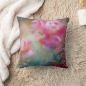 ファンタジー絵を描バラインヴィンテージ植物学 クッション (ブランケット)