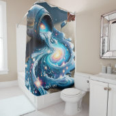 ファンタジー絵を描宇宙星 シャワーカーテン (インサイチュ)