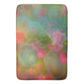 ファンタジー絵を描花の温水色植物 バスマット (正面縦)